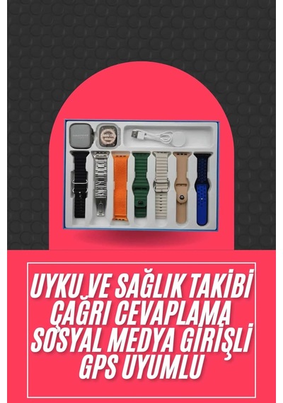 Akıllı Saat Uni Akıllı Saat Çoklu Kordon Seçeneği Çelik Kordon Plastik Kordon
