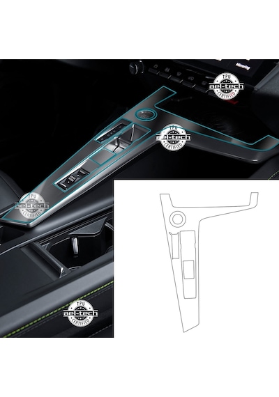 Peugeot 308 Uyumlu Vites Etrafı Uyumlu Tpu Koruyucu 2022-2026