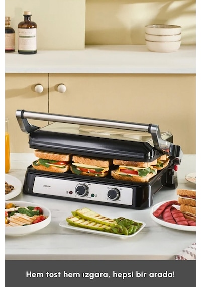 Karaca Toastmate Grill 2000 W 6 Dilim Izgara Tost Makinesi