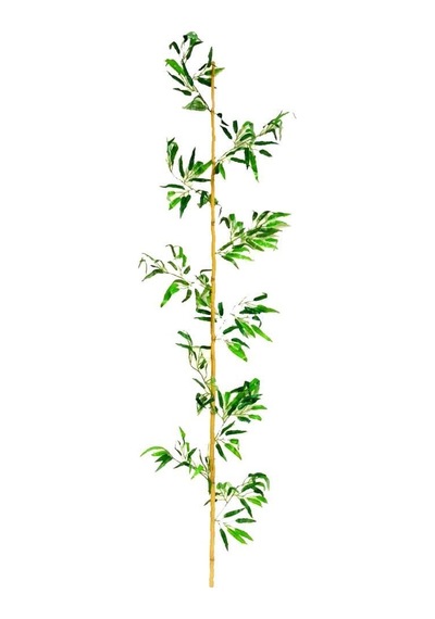 Yapay Bambu Sopası 10 Yapraklı 150 Cm Yapay Çiçek Bambu Duvarı