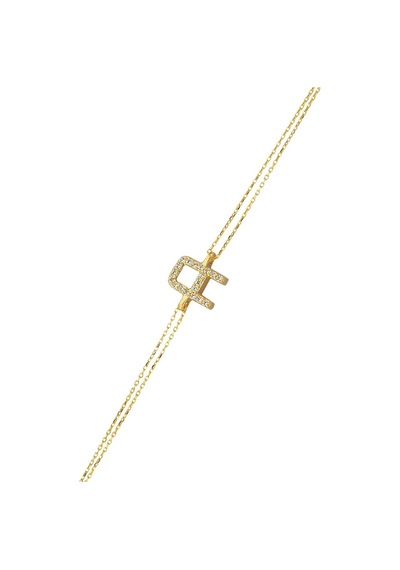 Çgk Çiğdem Gürel Kuyumculuk Harf Altın Bileklik Gold