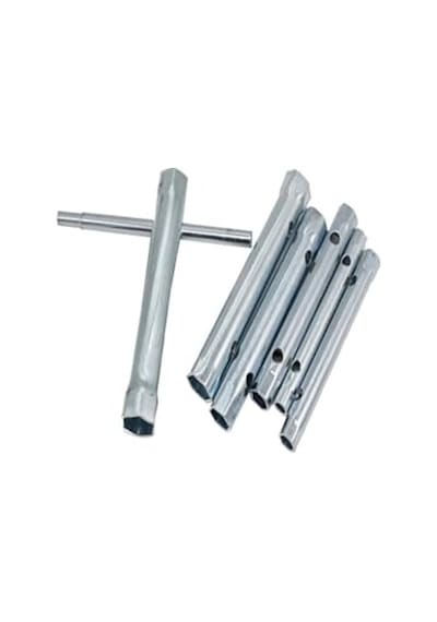 T Kollu Buji Boru Anahtar Seti Kovan Tipi Borulu Lokma Takımı 8-17mm Kollu Set 6 Parçalı