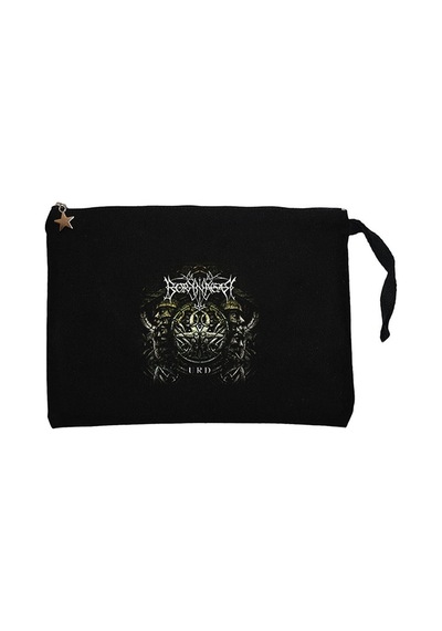 Borknagar Urd Siyah  Clutch Astarlı Cüzdan / El Çantası Siyah