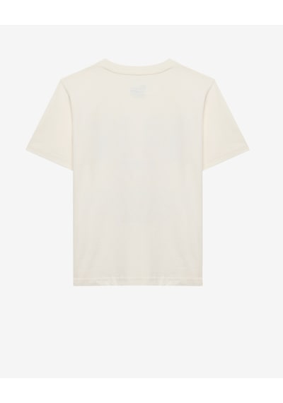 Skechers B Regular Fit Graphic Tee T-shirt Büyük Erkek Çocuk Off White Tshirt Sk2510113-102 Beyaz