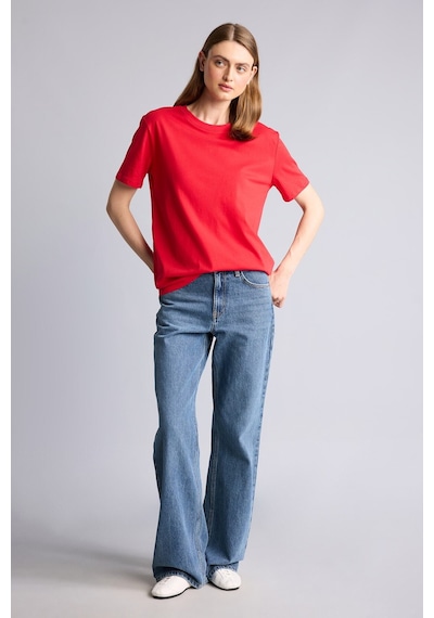 Defacto Regular Fit Bisiklet Yaka Basic Penye Kısa Kollu Tişört W9584az26sprd51 Kırmızı-rd51