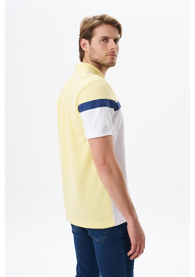 AR-MA Arma Erkek Regular Fit Basic % 100 Pamuk Pike Polo Yaka Tişört Y29374354702 Sarı