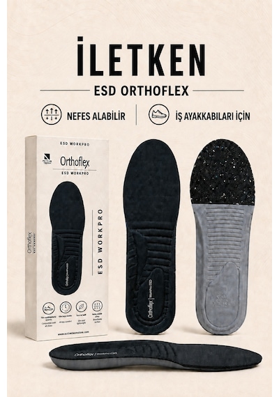 Of02 Workpro Esd İletken Tabanlık - Nefes Alan, Yastıklamalı, Ortopedik İş Ve Günlük Ayakkabı İç Tabanlığı
