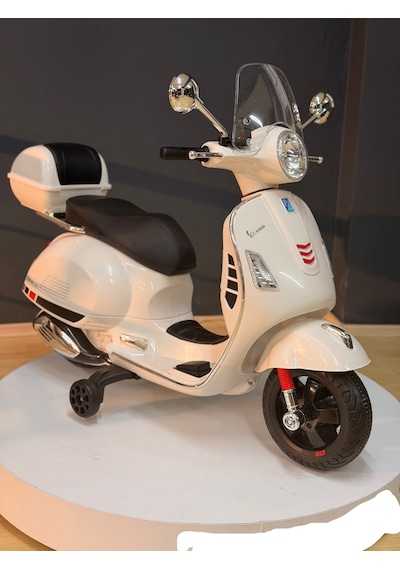 Orjinal Vespa Akülü Motor 3-6 Yaş Beyaz