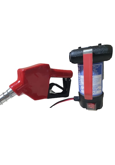 24 Volt Mazot Aktarma Pompası & Otomatik Akaryakıt Tabancası Seti
