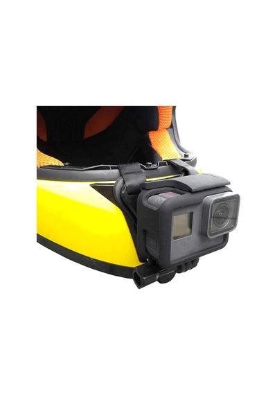Gopro Hero 8 Hero 9 Motorcu Kask Çene Bağlantı Jaw Mount Gp523 Turuncu