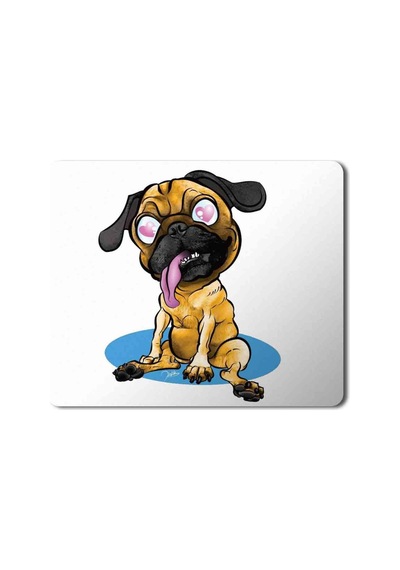 Pug Love Köpek Baskılı Mousepad Mouse Pad