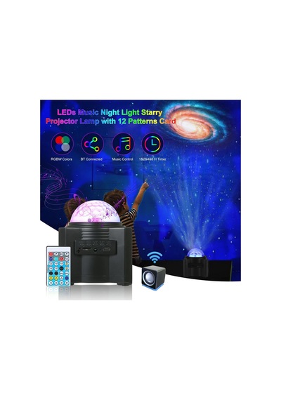 12 Uzay Desenli 15 Bulut Led'li Projeksiyon Lambası, Dahili Müzik Çalar, Led Gökyüzü Gece Lambası, Bluetooth Hoparlör Projeksiyon Lambası, Uzaktan Kumanda, Usb Sahne Yıldız Projeksiyon Lambası Siyah 12 Uzay Desenli 15 Bulut Led'li Projeksiyon Lambası, Dahili Müzik Çalar, Led Gökyüzü Gece Lambası, Bluetooth Hoparlör Projeksiyon Lambası, Uzaktan Kumanda, Usb Sahne Yıldız Projeksiyon Lambası Siyah