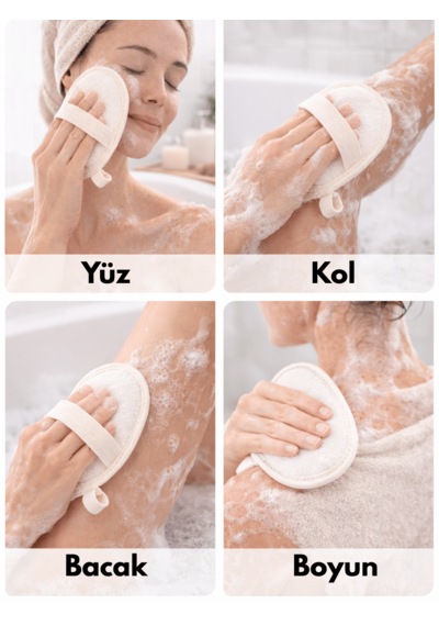Beylini Sisal Yüz Eldiven Lifi Peeling Cilt Temizleme Banyo Duş Kesesi