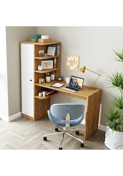 Roma Raflı Çalışma Masası , Çalışma Ofis Masası Sol Dolaplı Roma Raflı Çalışma Masası , Çalışma Ofis Masası Sol Dolaplı