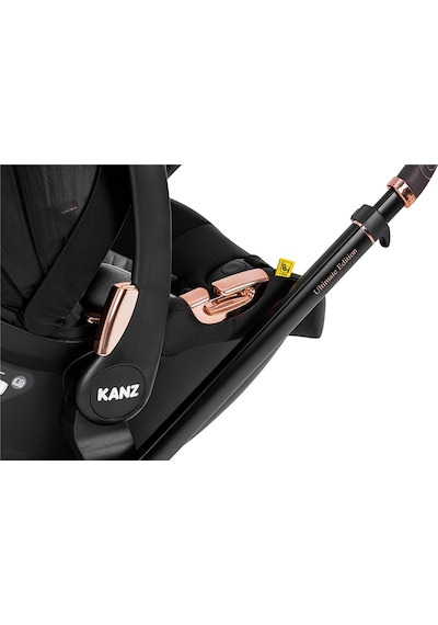 Kanz X-go Ultimate Travel Sistem Bebek Arabası Rose Gold Siyah Antrasit - Siyah