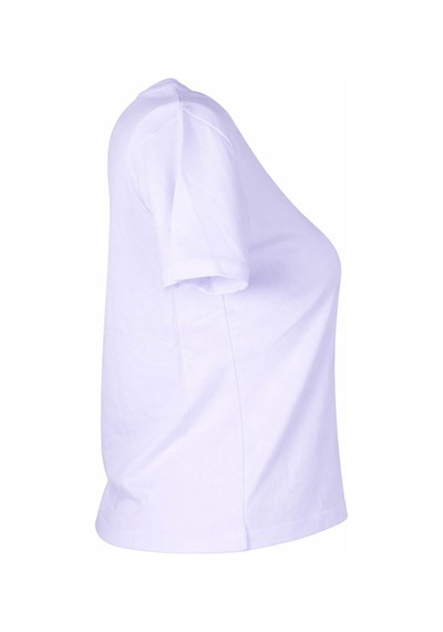 Trender Çapka Baskı Beyaz Kadın T-shirt 6720 Beyaz