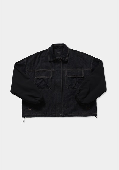 Colin's Colins Oversize Fit Fermuarlı Astarlı Kadın Dark İndigo Denim Ceket Cl1082793 Q1.v1 Dn45173