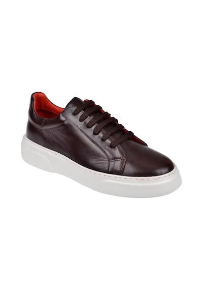Pullman Hakiki Deri Erkek Spor Ayakkabı Plm-021 Koyu Bordo Koyu Bordo