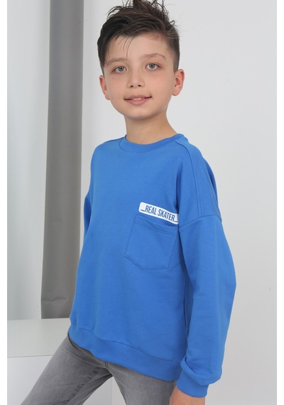 Toontoy Erkek Çocuk Baskılı Sweatshirt Saks