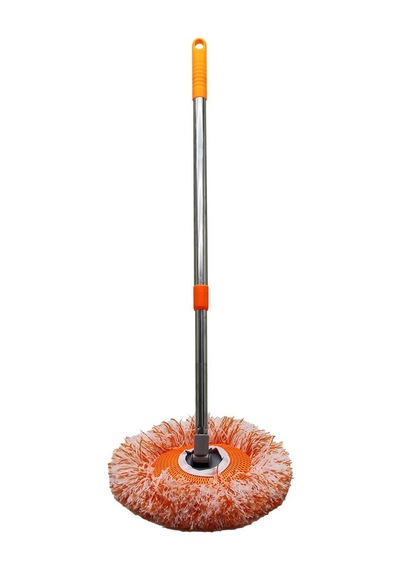 Makine Halısı Yuvarlak Ayarlı Dönerli Mop Çok Renkli