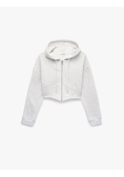 Koton Şardonlu Uzun Kollu Kapüşonlu Korse Detaylı Fermuarlı Crop Sweatshirt Kar Melanj 7wal10059ık Gri Melanj Koton Şardonlu Uzun Kollu Kapüşonlu Korse Detaylı Fermuarlı Crop Sweatshirt Kar Melanj 7wal10059ık Gri Melanj