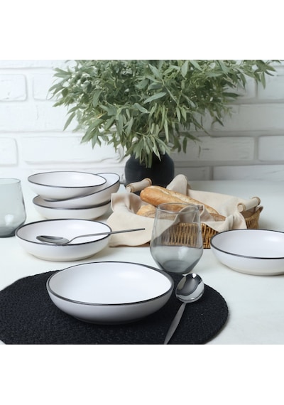 Simply Nordic Yemek Tabağı 18 Cm 6 Adet 19985 Beyaz