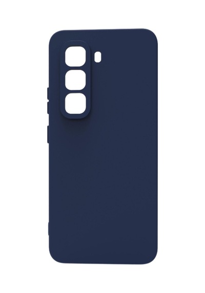 İnfinix Hot 50 Pro Kılıf Kamera Korumalı Silikon Rubber Arka Kapak Lacivert