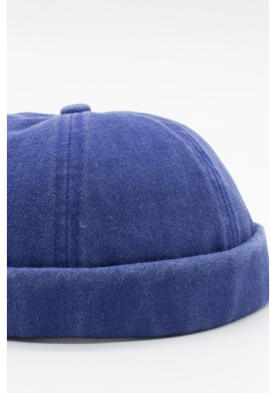 Külah Vintage Retro Mavi Eskitme Pamuk Cap Docker Şapka Mavi
