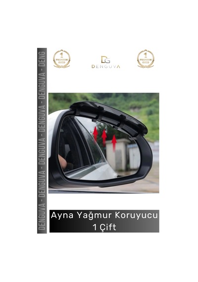 Aynakoruyucu Araba Yan Ayna Yağmur Koruyucu Estetik Karbon Tasarım Koruyucu Siper Karbon Desenli