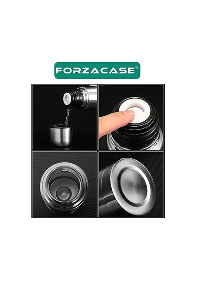 Kırmızı Paslanmaz Çelik Termos 450ml Çok Renkli