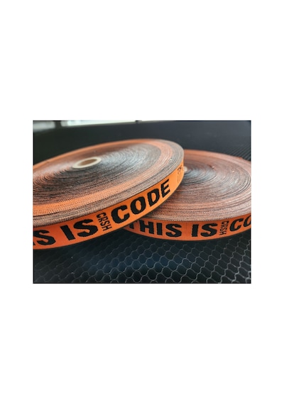 Dokuma Şerit 2 Cm Oranj Renk Thıs İş Crsh Code 5 Metre - 691825879 Diğer