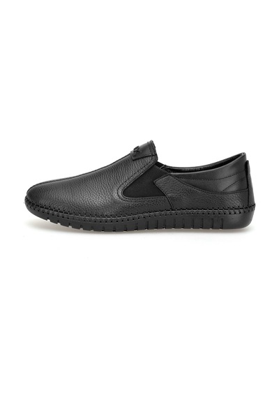 Ayakkabı Fuarı Elit Brk062 Erkek Hakiki Deri Casual Ayakkabı Siyah