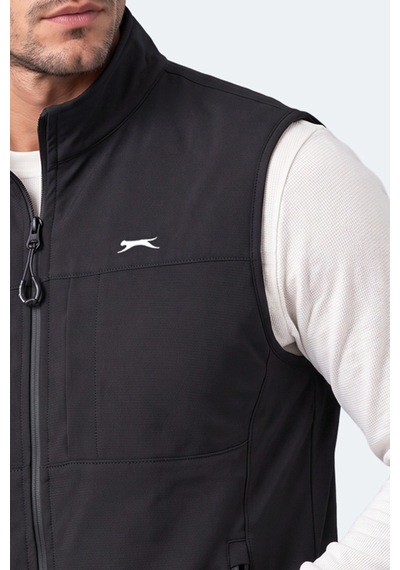 Slazenger Corven Erkek Softshell Siyah Yelek