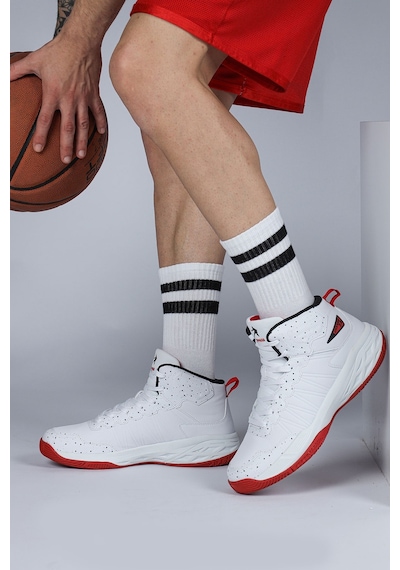 Jump 28531 Beyaz - Kırmızı Erkek Basketbol Spor Ayakkabısı