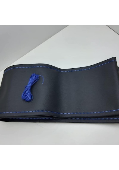Ayrex Gürler Deri Direksiyon Kılıfı Dikmeli İğneli Lüx Siyah Kırmızı İp 10cm Diğer
