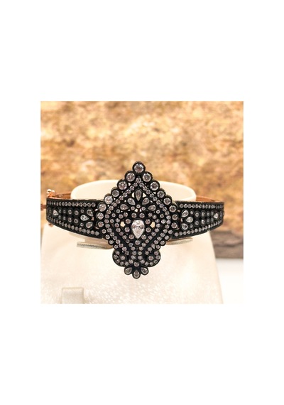 925 Ayar Gümüş Rose Gold Kaplama Zirkon Taşlı Elmas Özel Tasarım Kadın Bileklik Gümüş Gümüş