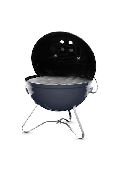 Weber Smokey Joe Premium 37 Cm Parlak Siyah Emaye Tuck-n-carry Kapak Kilidi Portatif Kettle -126 Siyah
