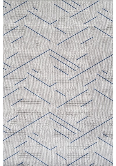 Villadia Home Textile Bambu Kaymaz Taban Dört Mevsim Yıkanabilir Kesme Yolluk Koridor Mutfak Salon Yatak Oturma Çocuk Odası Koridor Antre Mavi