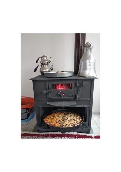 Rize Kuzinesi Nurak 65x50 Camlı Kömür Kuzinesi