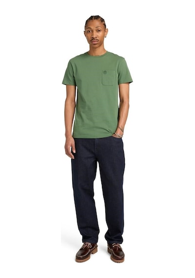 Timberland Dunstan River Chest Pocket Erkek T-shirt-32647 Yeşil