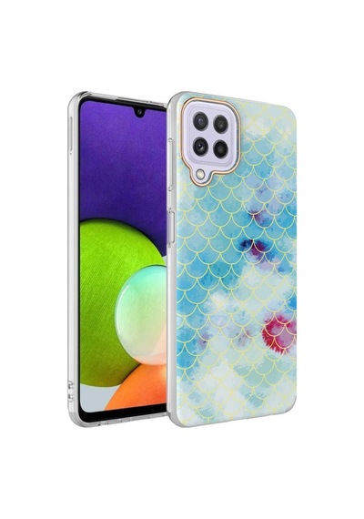 Galaxy M32 Kılıf Zore Bella Kapak Mavi
