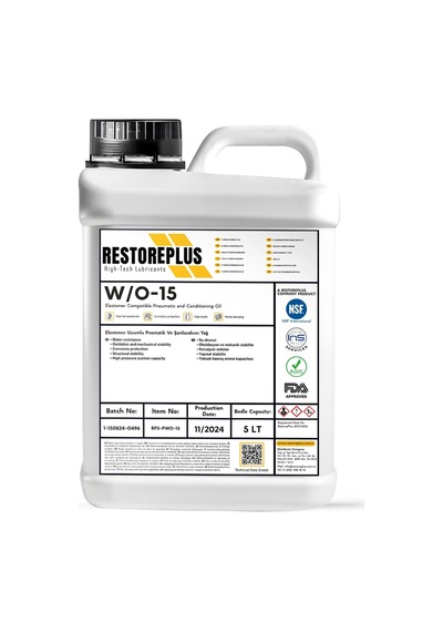 Restoreplus W/o-15 Elastomer Uyumlu Pnömatik Sistem Yağı 5 L
