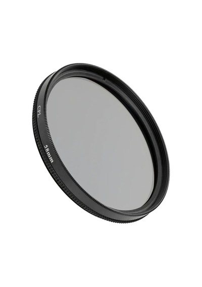 58mm Cpl Polarize Filtre Dairesel Polarizasyon, Yansıma Azaltıcı, Metal Çerçeve