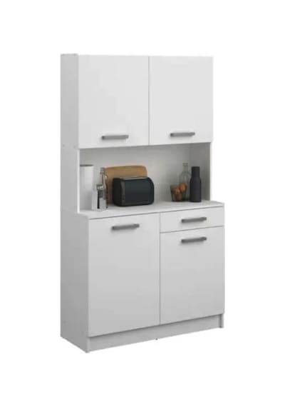 Arslan Çok Amaçlı Dolap-mikrodalga-erzak-airfryer-mutfak-kiler Dolabı-kahve Köşesi-beyaz-100cm Beyaz Arslan Çok Amaçlı Dolap-mikrodalga-erzak-airfryer-mutfak-kiler Dolabı-kahve Köşesi-beyaz-100cm Beyaz