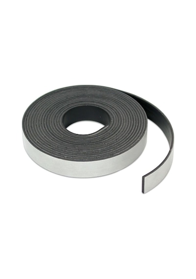 Dünya Magnet 5 Metre Yapışkanlı Şerit Mıknatıs Magnet Kes Kullan Kalınlık: 2 Mm, Genişlik : 20