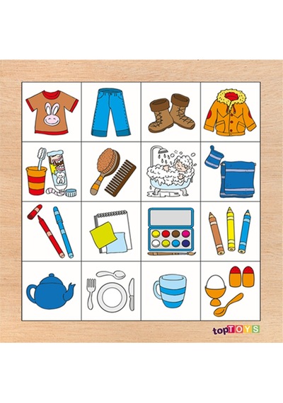 Toptoys Resimdekileri Bul Nesneler Ahşap Puzzle  Cs-7010