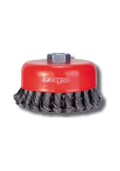 Rayno Ryn11681 100mm Burgulu Çanak Fırça 10 Lu