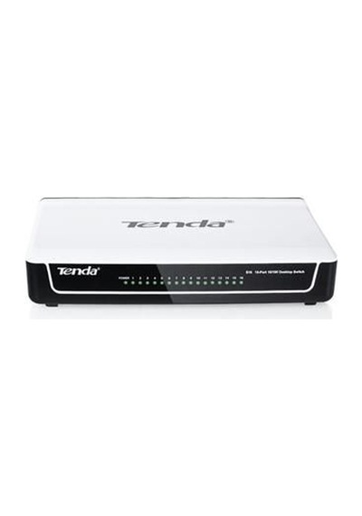 Tenda 10/100Mbps 16Xport Siyah Beyaz Masaüstü Switch
