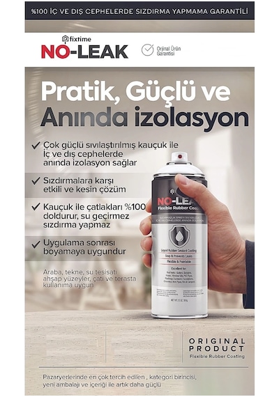 Pratik Güçlü Ve Çok Güçlü Sıvılaştırılmış Sprey Kauçuk Izolasyon 6'lı Paket