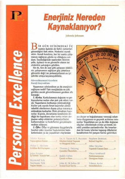 Personal Excellence - Yaşam Rotanızı Keşfedin - Enerjiniz Nereden Kaynaklanıyor - Retro Eski Basım Koleksiyon Şubat 2005 Yıl:6 Sayı:64